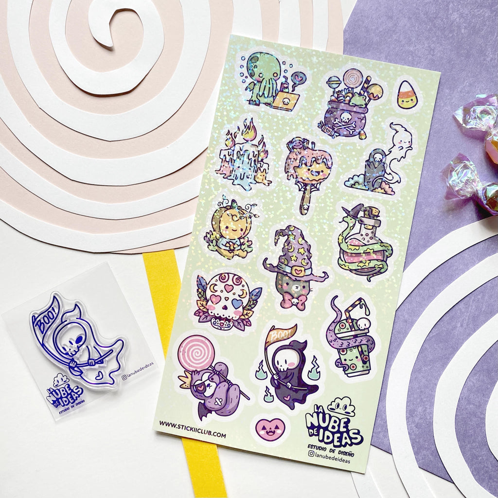 Ooly Stickiville Halloween Haul Stickers - Holographic