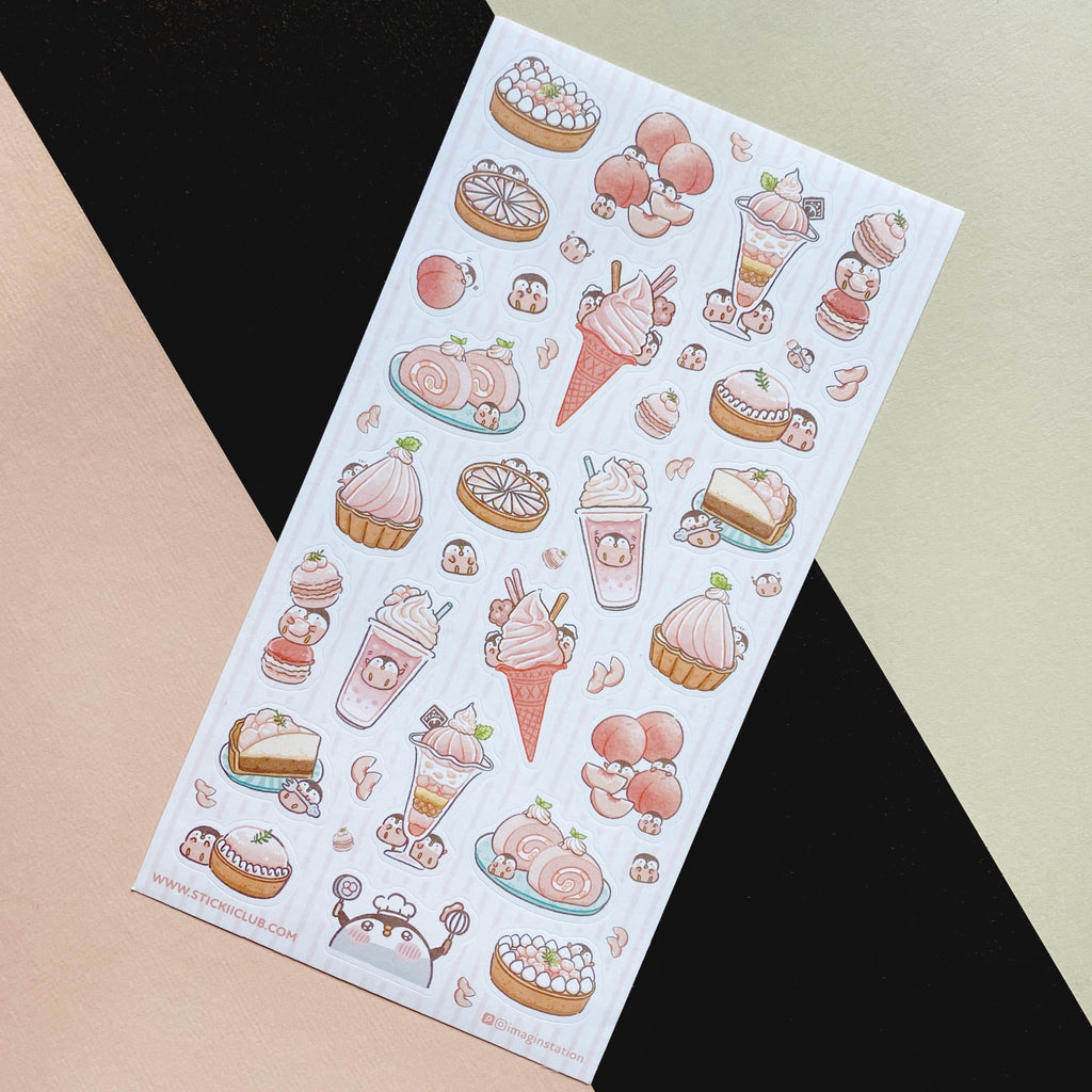 Peachy Penguins Sticker Sheet – STICKII