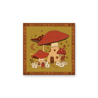 Toadstool Cottage Postcard/Sticker