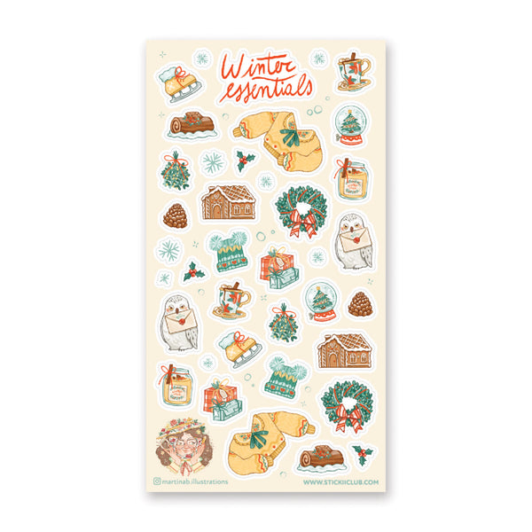 Winter Themed Essentials  Sticker for Sale by FashionN5