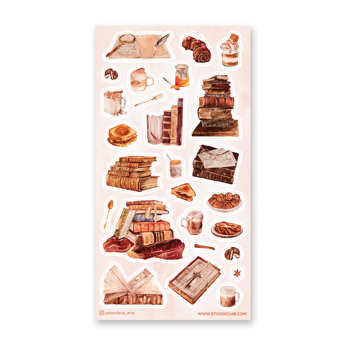 Apothecary Sticker Sheet Dark Academia Stickers Bookish Sticker