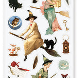 witches broomsticks sticker sheet