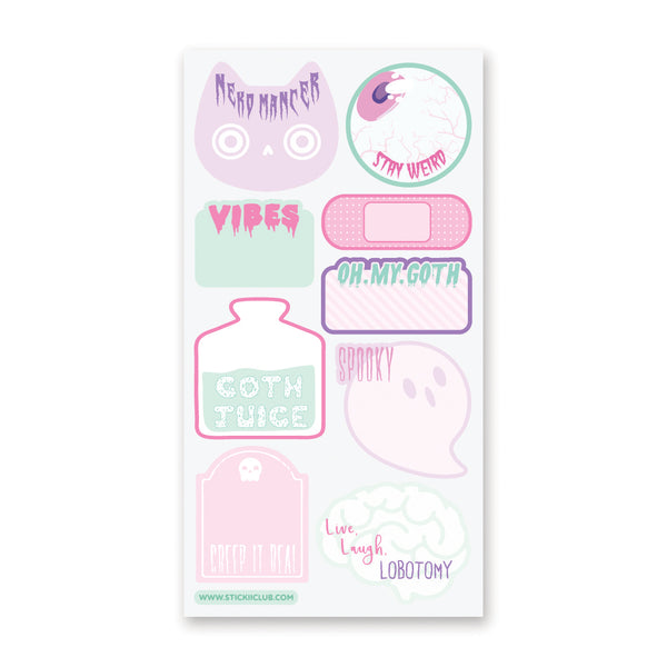 Live Laugh Lobotomy Labels Sticker Sheet – STICKII