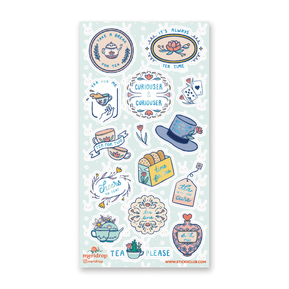 Planche De Stickers Tea Time - Planche A • Elodie Plume