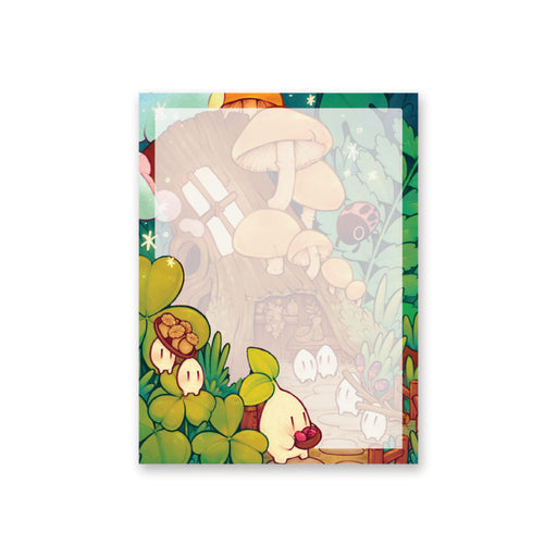 mushroom forest nature homes notepad